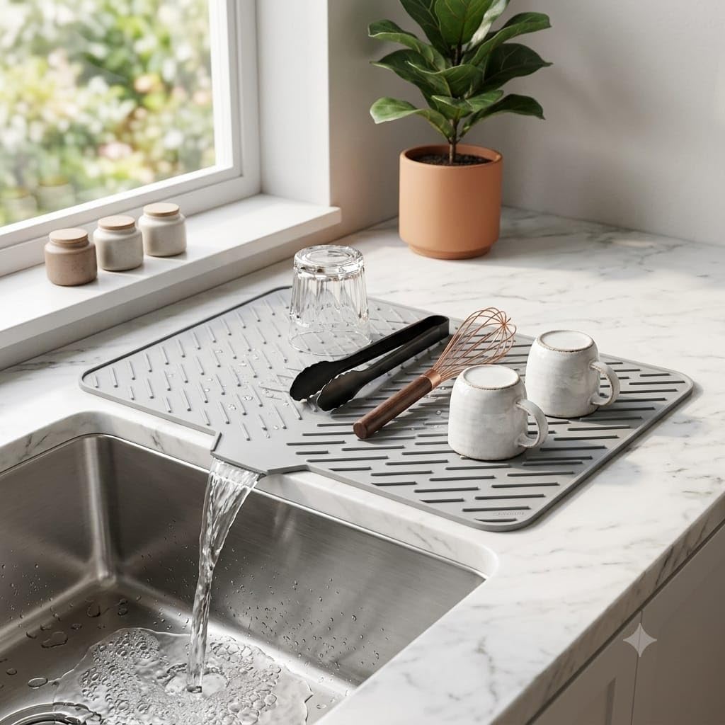 Silicone Dish Drying Mat for Kitchen